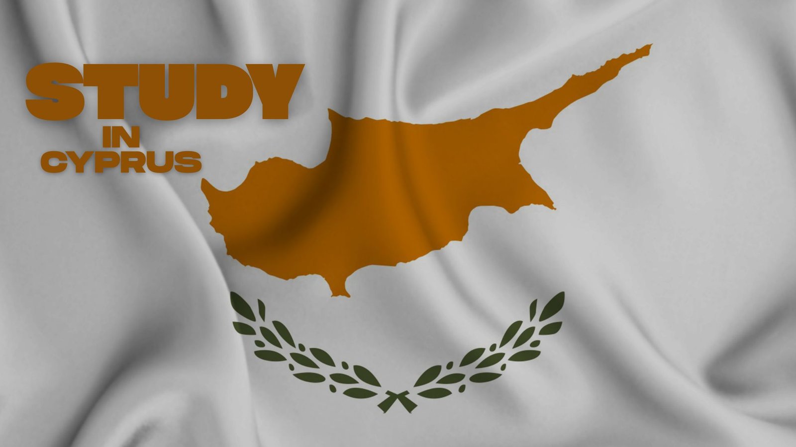 3D illustration of the Cyprus flag representing the 2025 student visa process for studying in Cyprus.